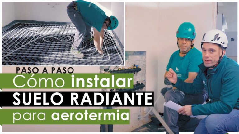 instalacion de aerotermia con suelo radiante