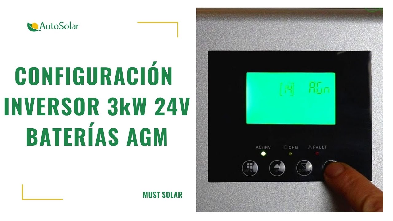 inversor cargador 3000w 24v must solar