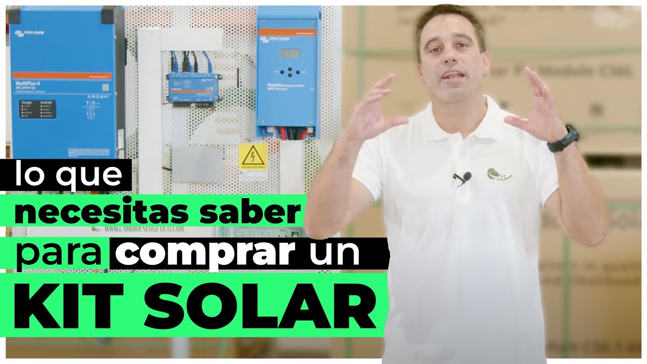kit de placas solares con batería