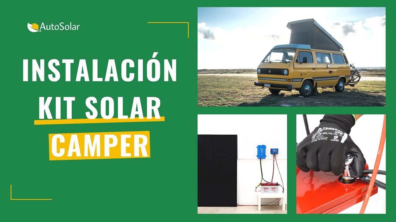 kit placa solar y batería camper