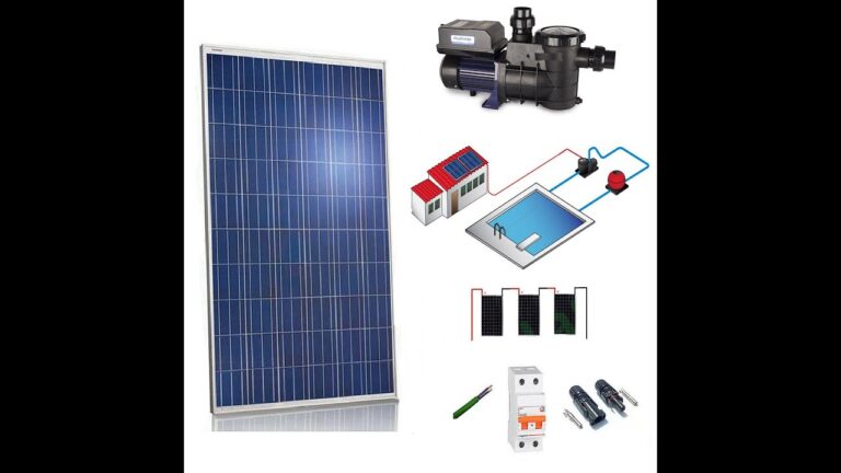 kit solar para depuradora de piscina sin bomba