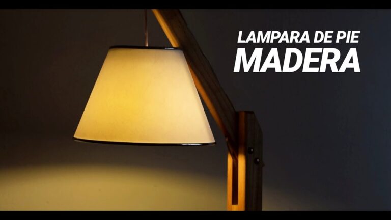 lámparas de pie de madera modernas