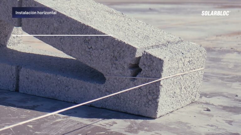 lastre bloques de hormigon para paneles solares