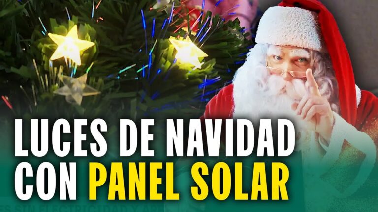 luces de navidad con placa solar