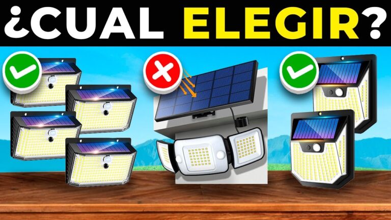 luces solares con sensor de movimiento