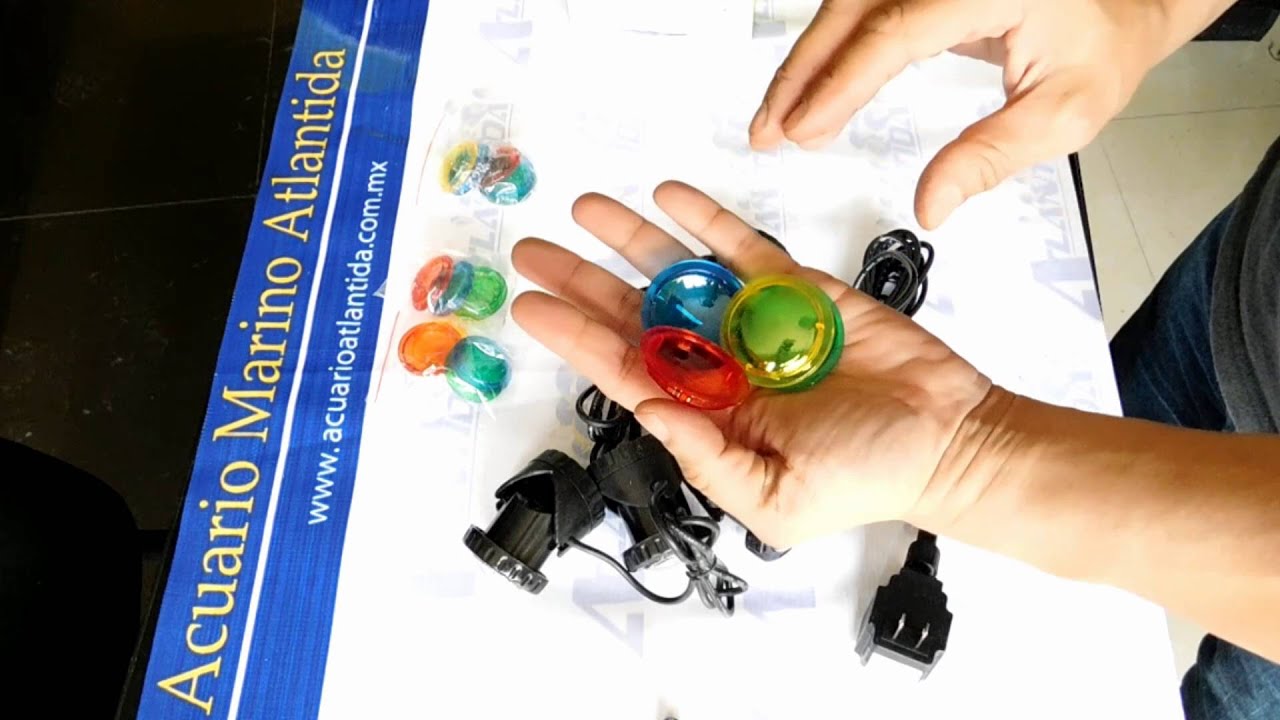 luces sumergibles para fuentes de agua