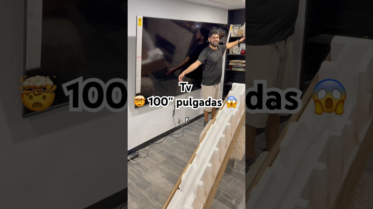 medidas de un televisor de 100 pulgadas