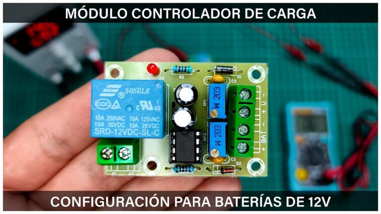modulo control de carga de baterias 12v