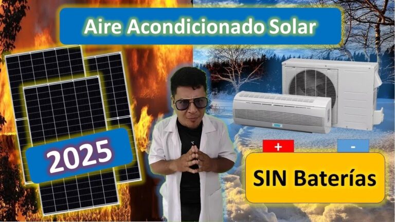 panel solar para aire acondicionado 220v