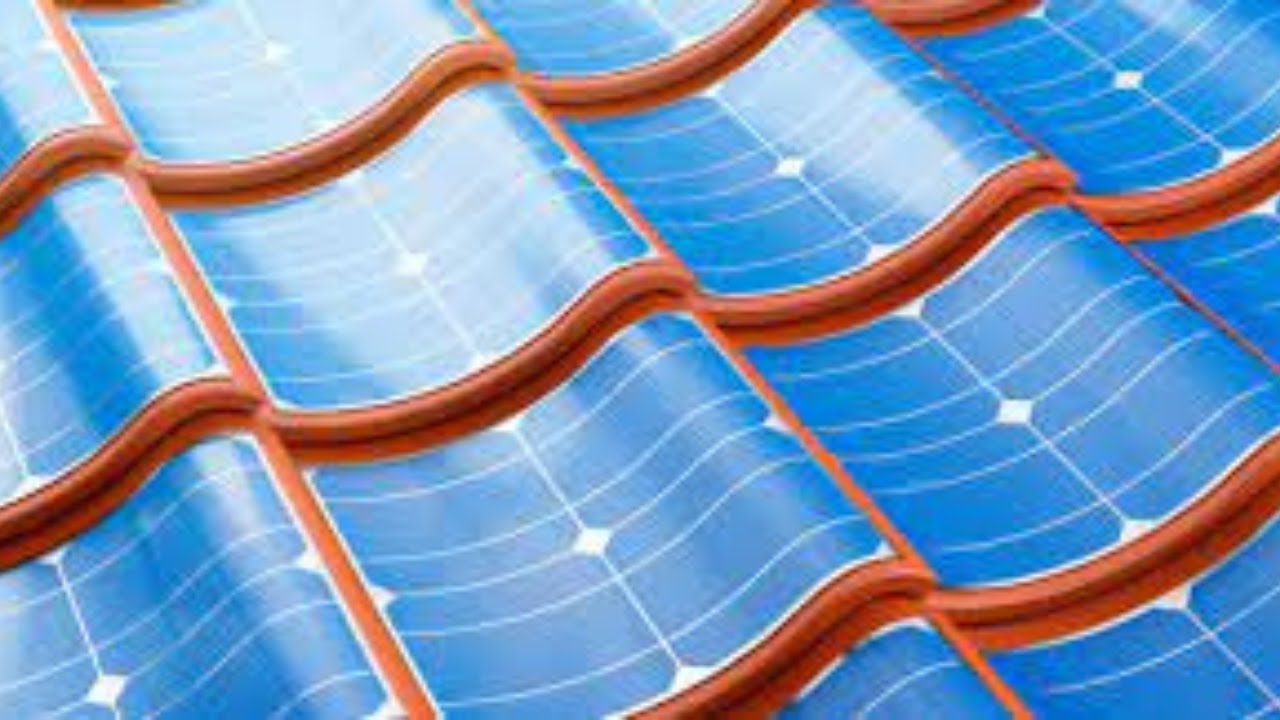 paneles solares en forma de teja