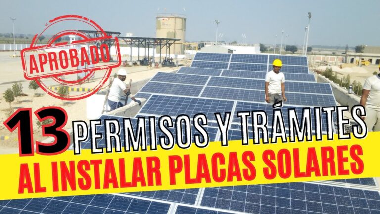 permisos para instalar placas solares en casa