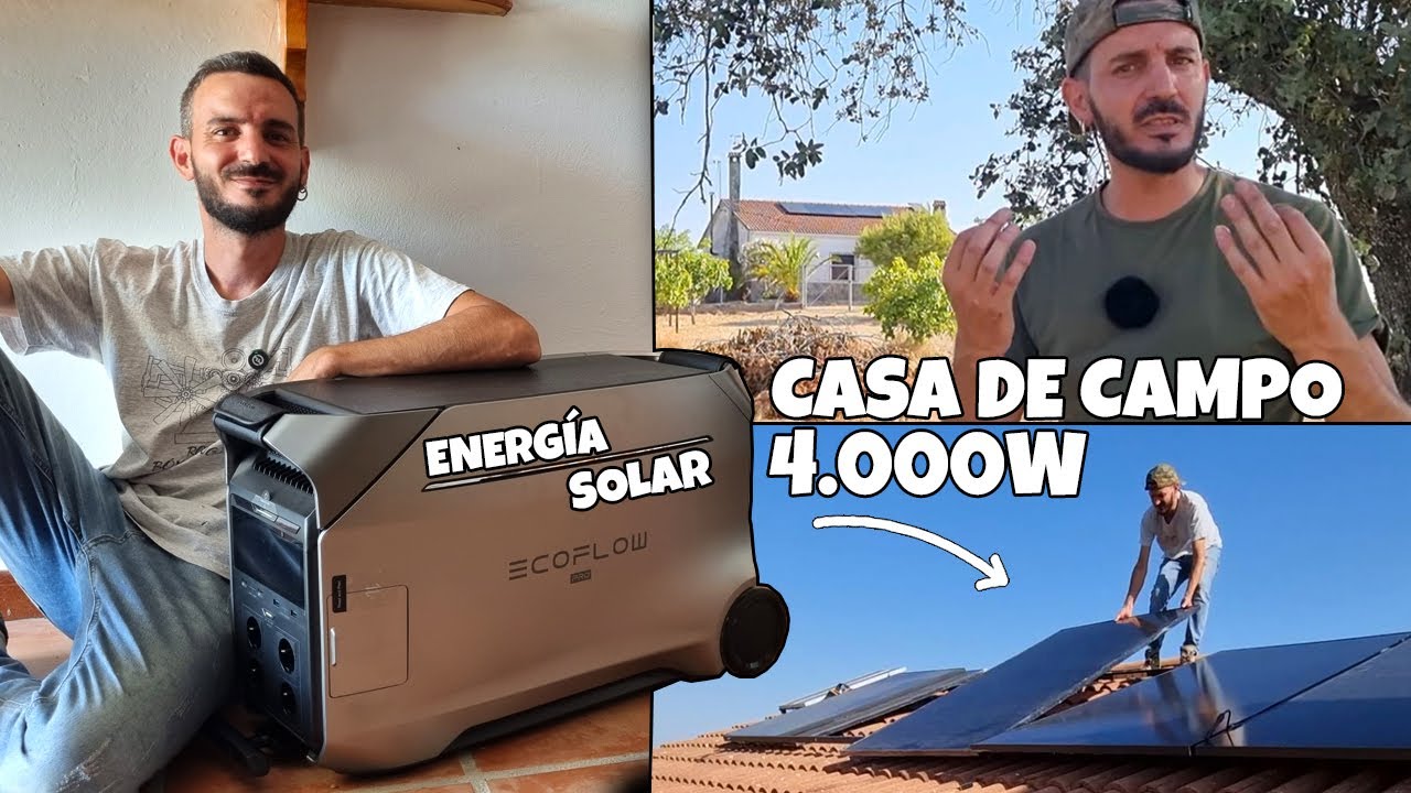placas solares para una casa de campo