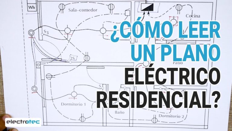 planos de electricidad de una vivienda