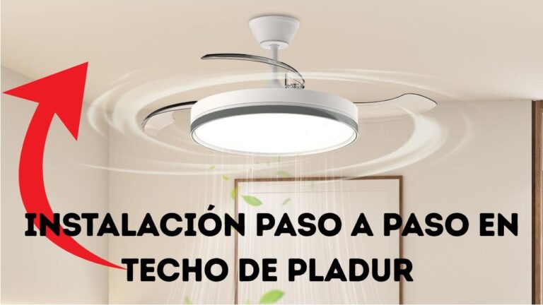 poner ventilador en techo de pladur