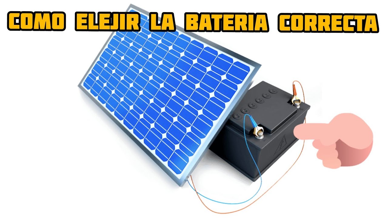 que batería necesito para un panel solar de 150w