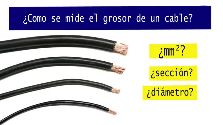que es la seccion de un cable