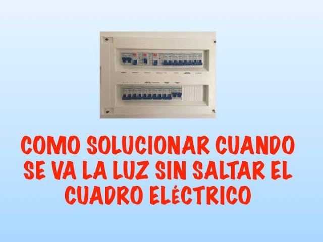 que hacer si no tengo luz