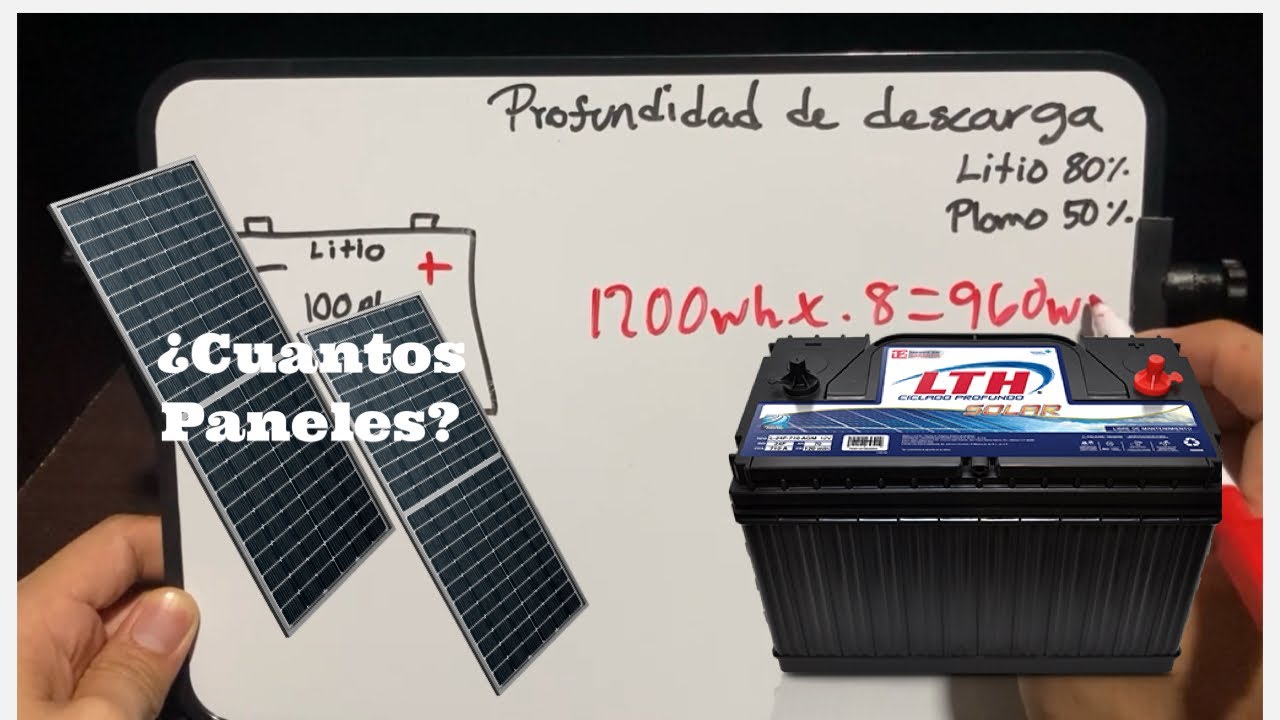 que placa solar necesito para cargar una batería de 100ah