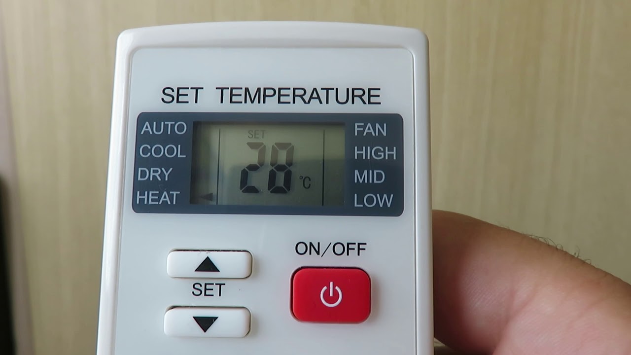 que significa fan en el mando del aire acondicionado