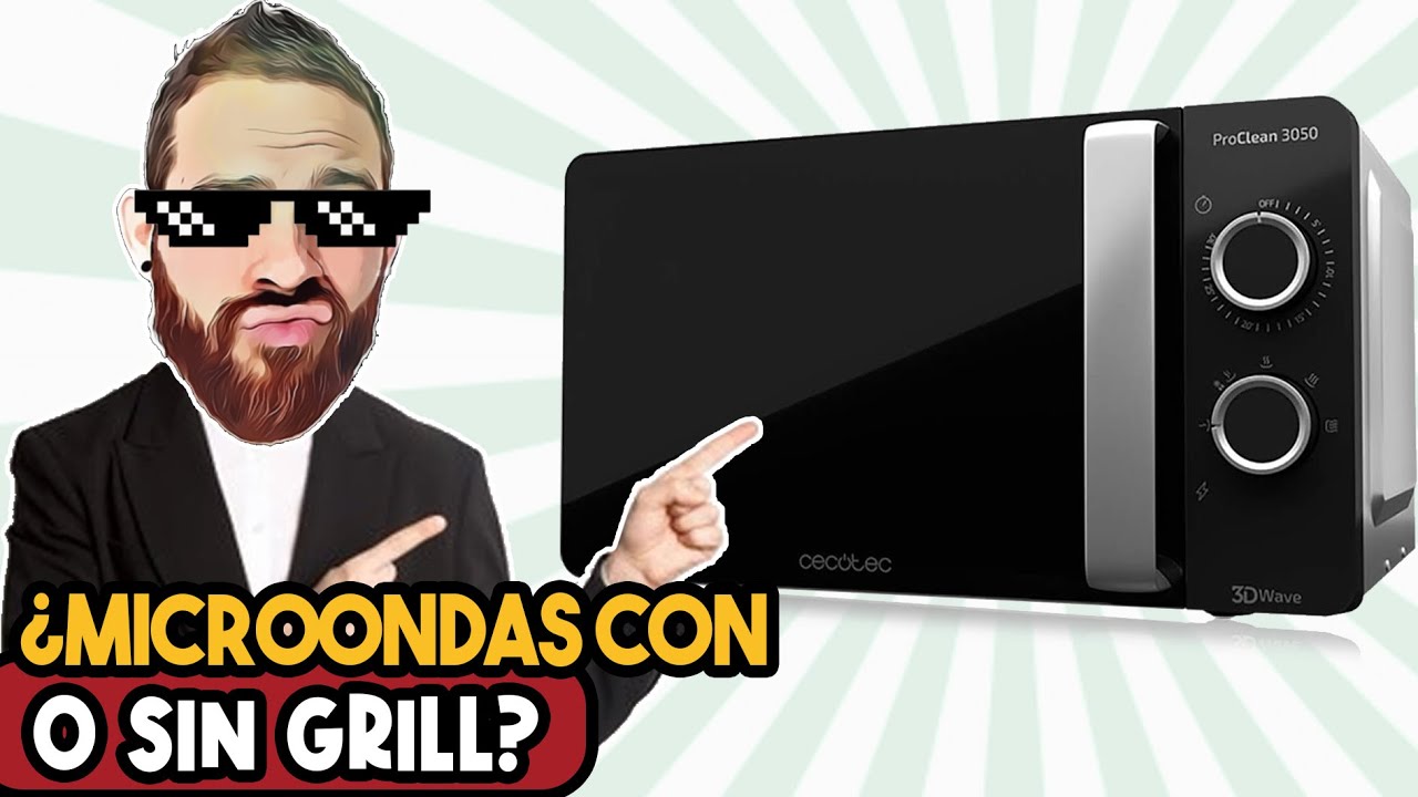 que significa grill en el microondas