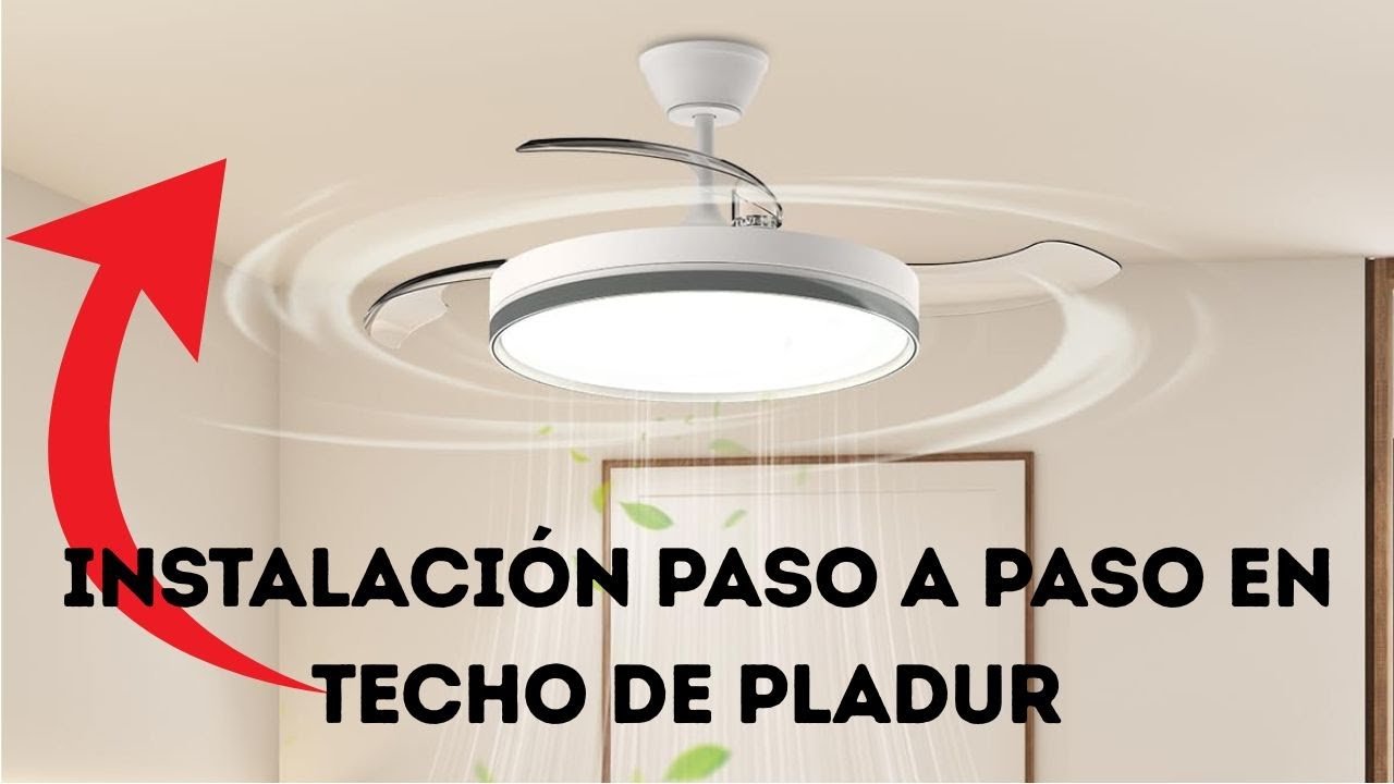 se puede poner ventilador de techo en pladur