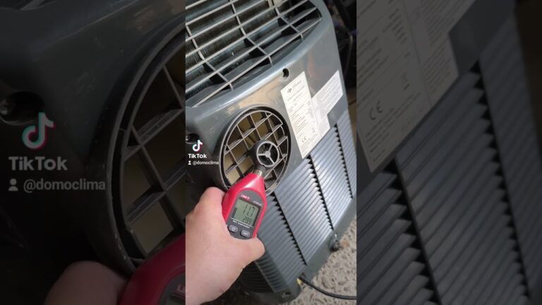 se puede tumbar un aire acondicionado portatil