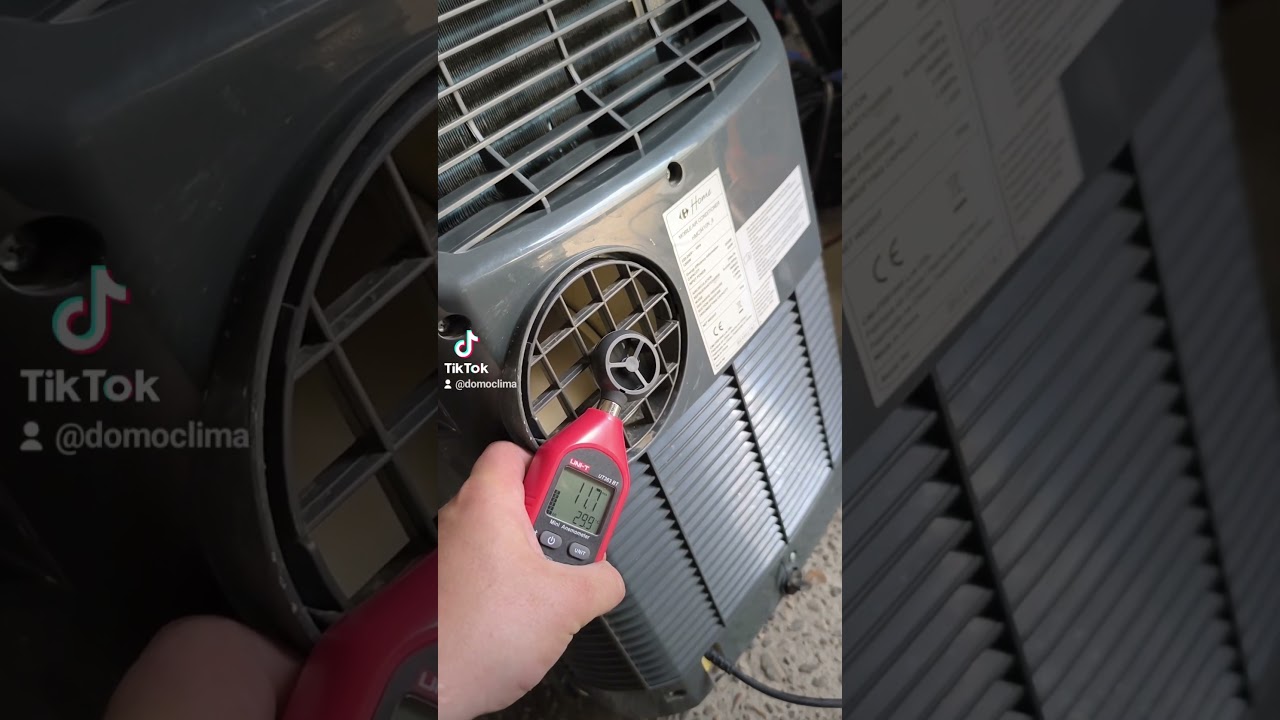 se puede tumbar un aire acondicionado portatil