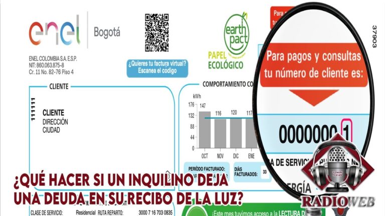 si un inquilino deja deuda luz