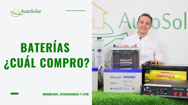 tipo de baterias para paneles solares