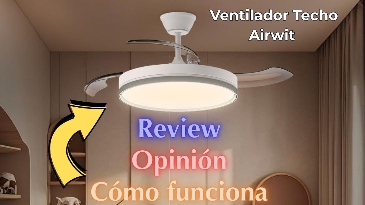 ventilador de techo con lampara led