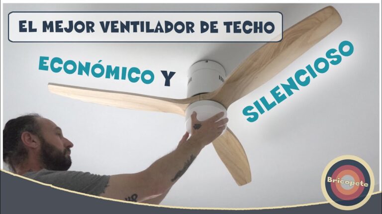 ventilador techo aspas madera con luz
